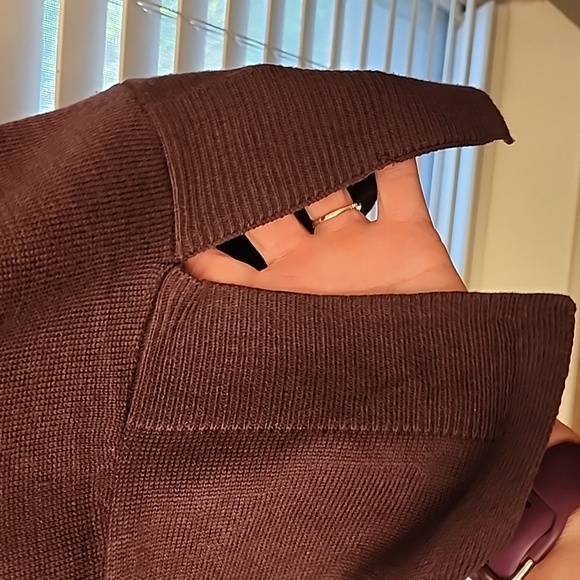 Simply Vera Jeweled Asymmetrical Purple Sweater sz XL - Picture 5 of 8